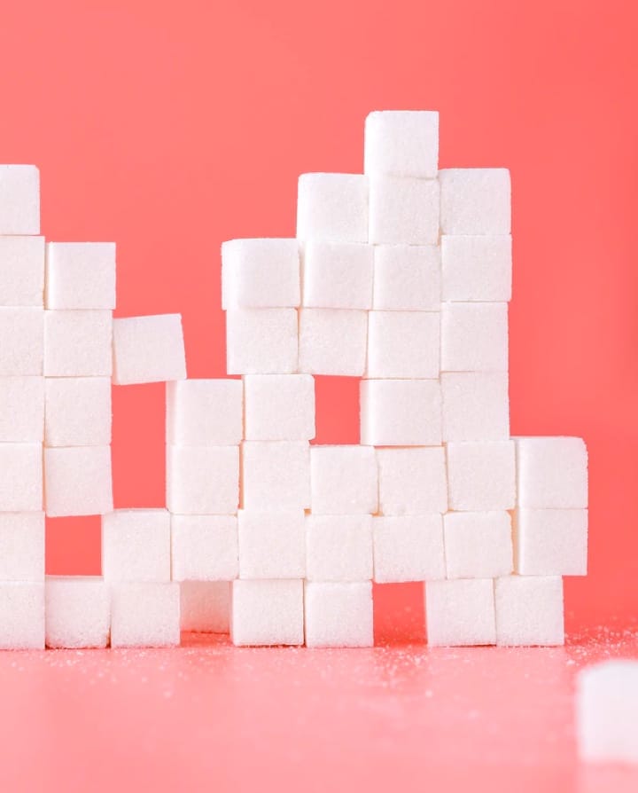 sugarcubes stacked